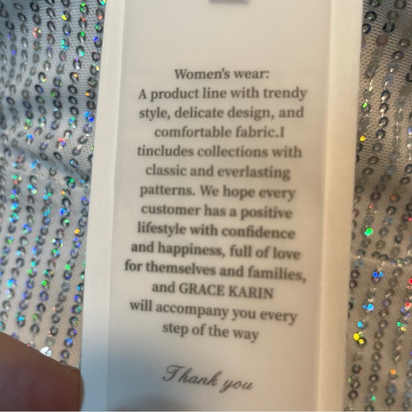 GRACE KARIN Women Sequined Party Dress One-Shoulder Irregular Wrap Hem Bodycon S - Picture 10 of 12